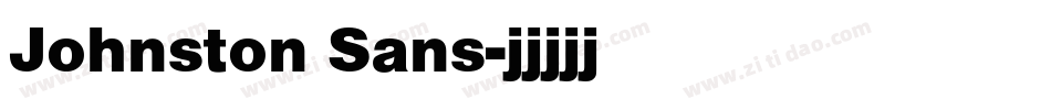 Johnston Sans字体转换